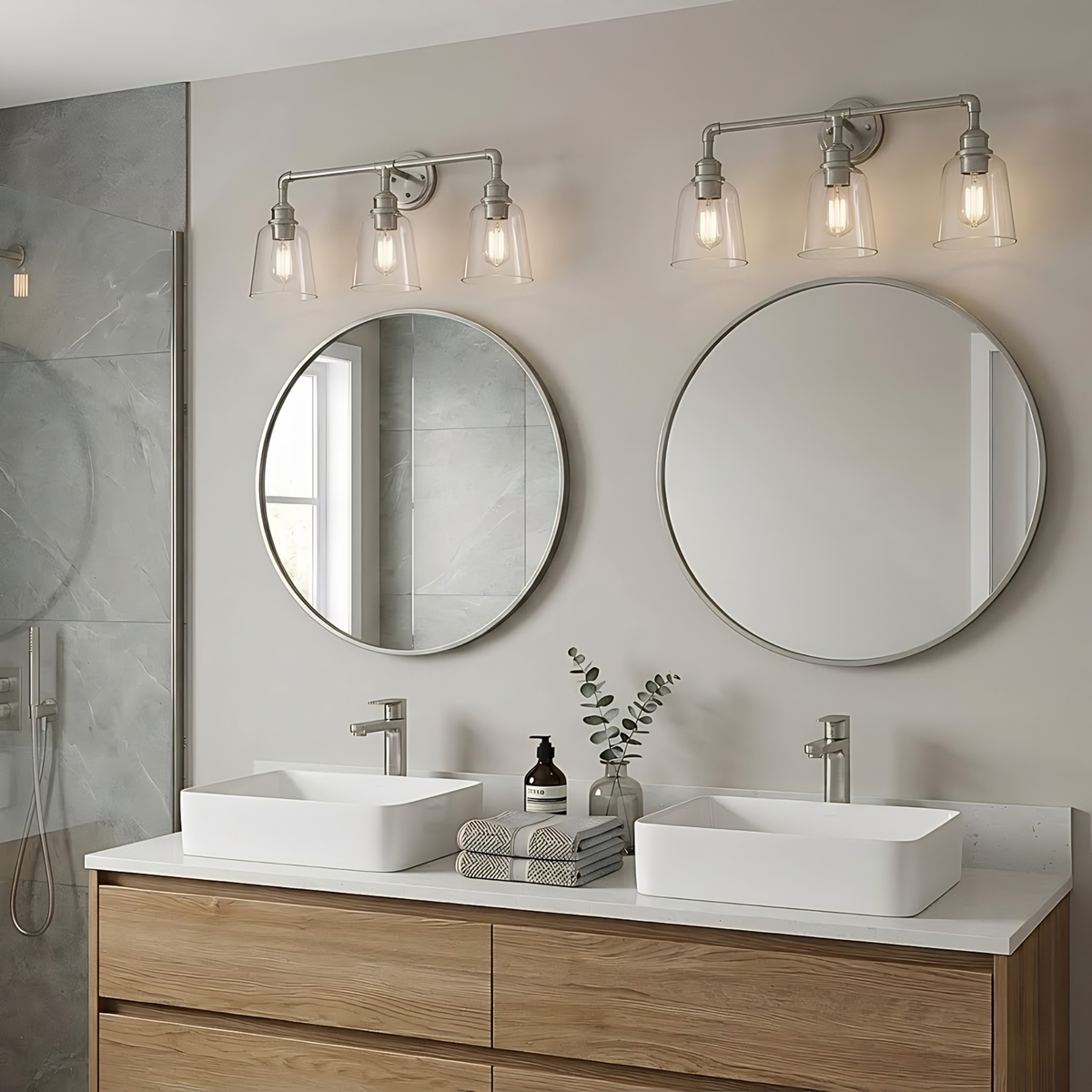 Vivio Milla 3-Light Vanity - Brushed Nickel