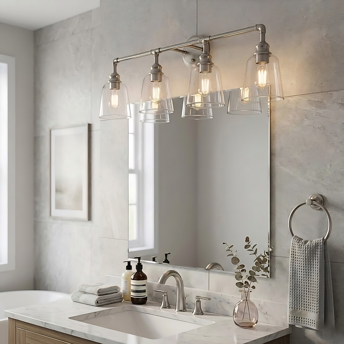 Vivio Milla 4-Light Vanity - Brushed Nickel