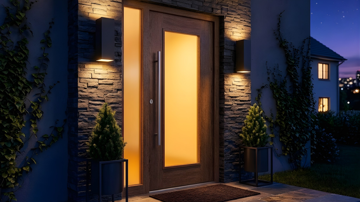 Vivio Zain 2-Light Large Cube Up/Down Patio Light - Textured Black