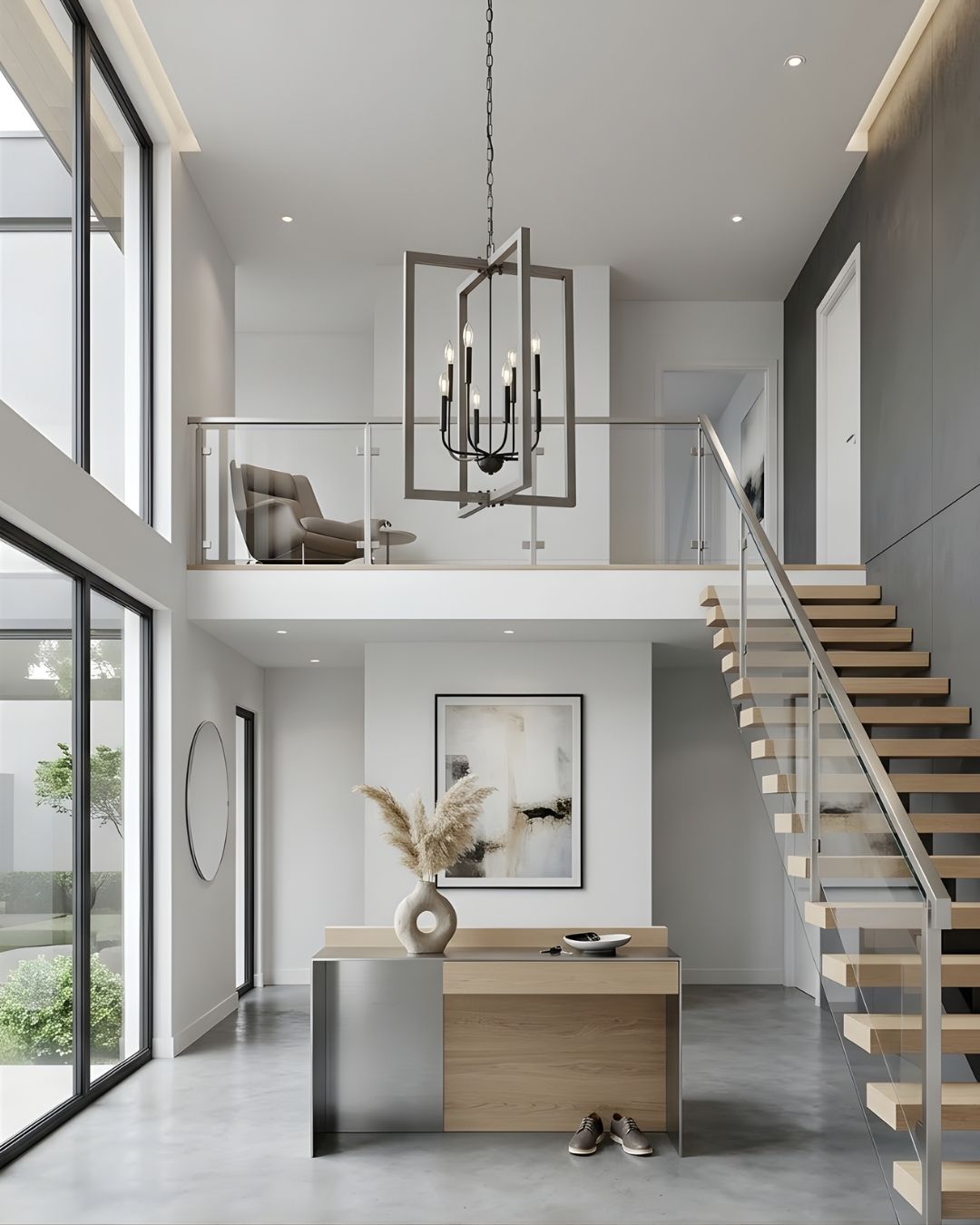 Vivio Roxton 8-Light Entry - MB with Wood Style Accents