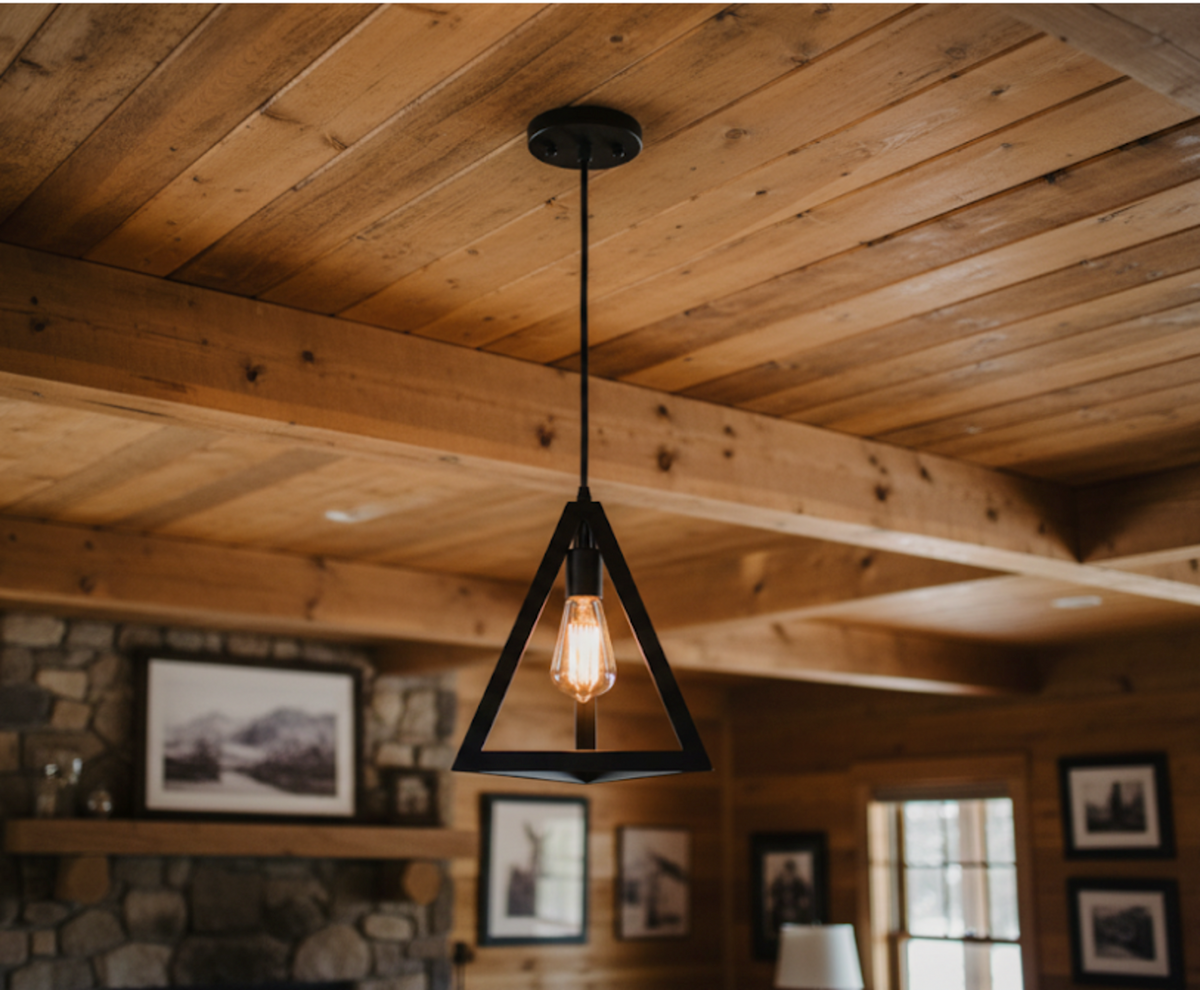 Vivio Astra 1-Light Triangle Pendant - MB