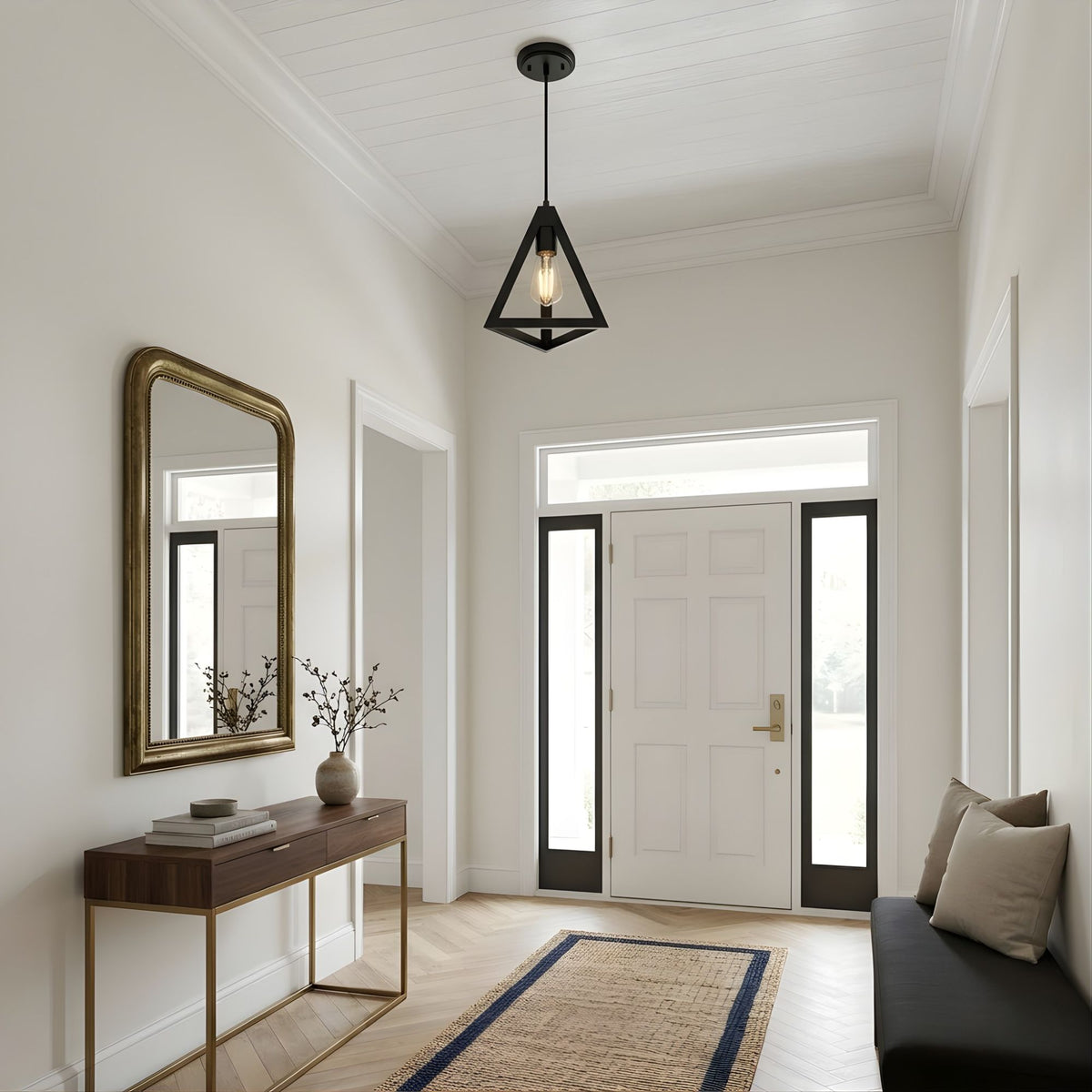 Vivio Astra 1-Light Triangle Pendant - MB