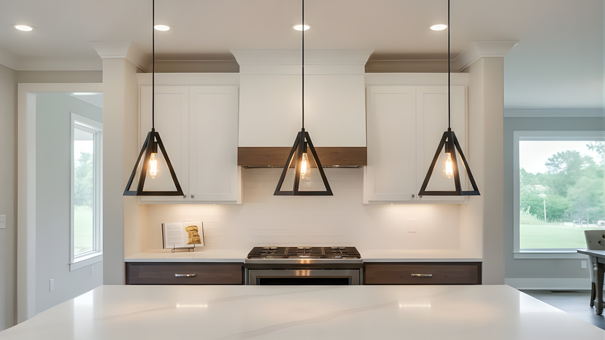 Vivio Astra 1-Light Triangle Pendant - MB