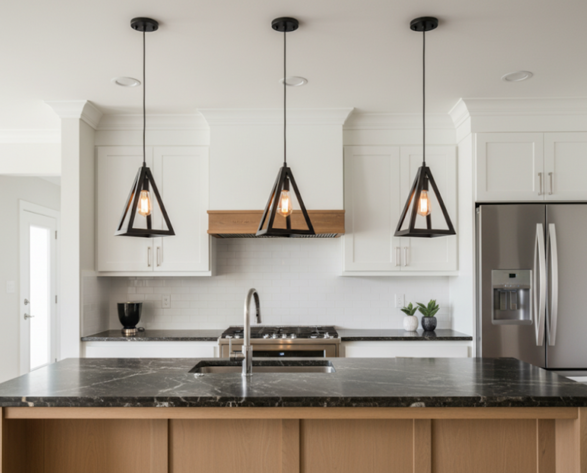 Vivio Astra 1-Light Triangle Pendant - MB