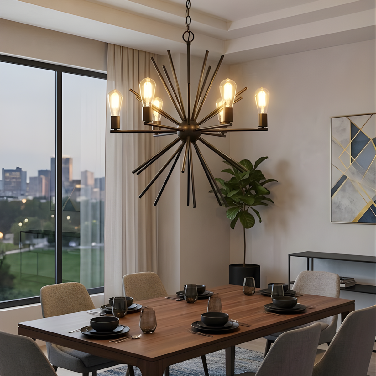 Vivio Zara 6-Light Chandelier - MB