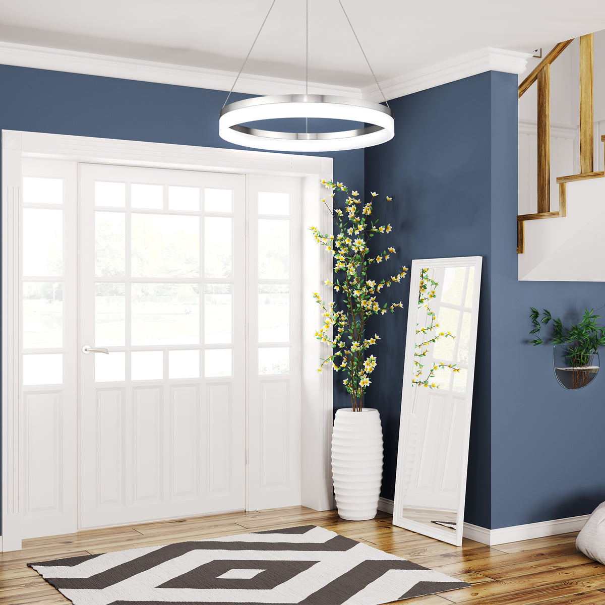LED Chandelier Ring Modern Ceiling Light Vivio Lighting