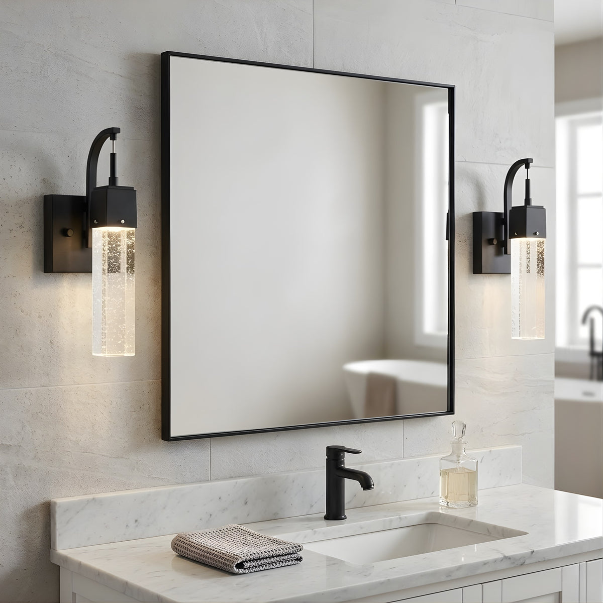 Vivio 12" 8W LED Pixi Wall Sconce - Matte Black