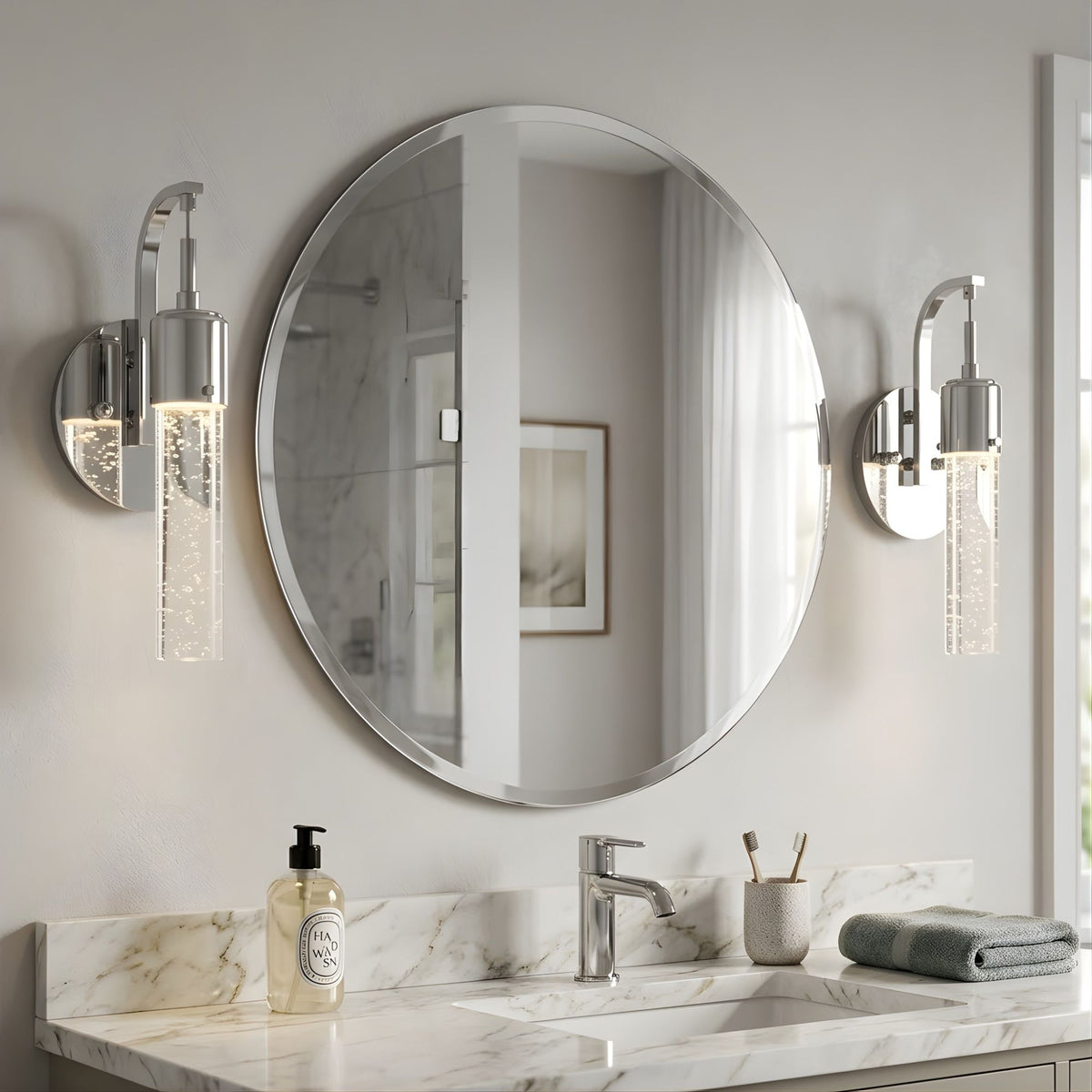 Vivio 13" 8W LED Soffi Wall Sconce - Chrome