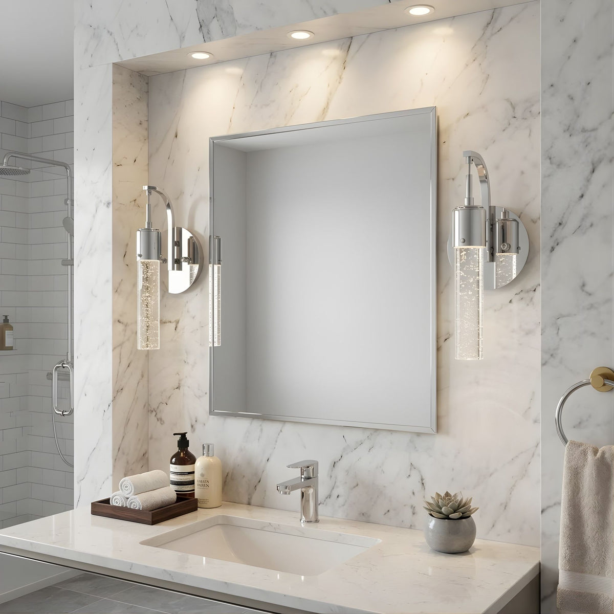 Vivio 13" 8W LED Soffi Wall Sconce - Chrome