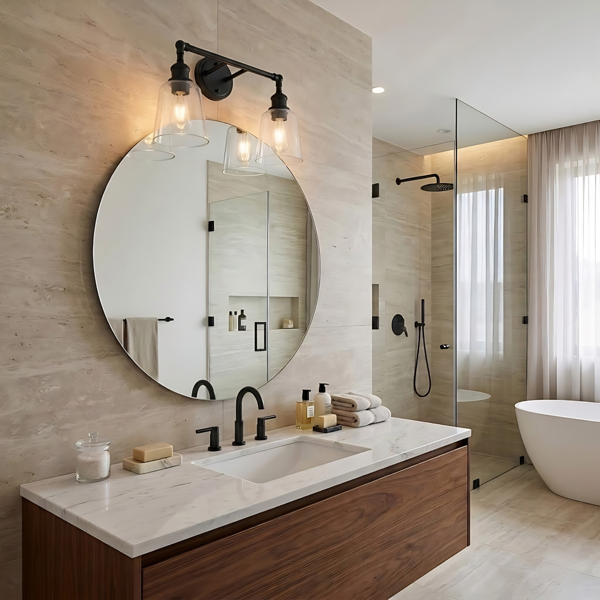 Vivio Milla 2-Bulb Vanity Light - MB