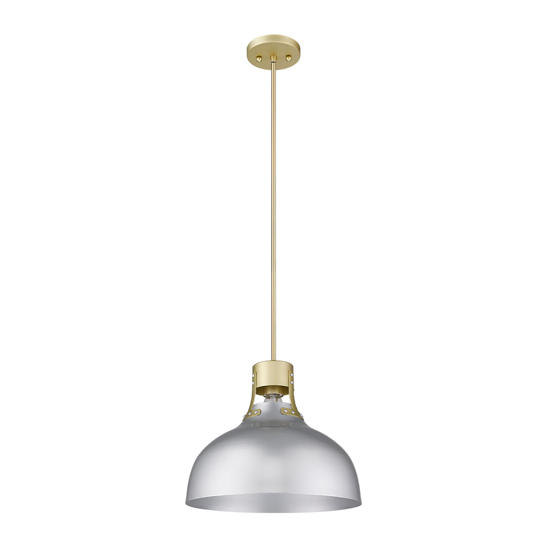 Modern silver dome pendant light - Vivio Lighting