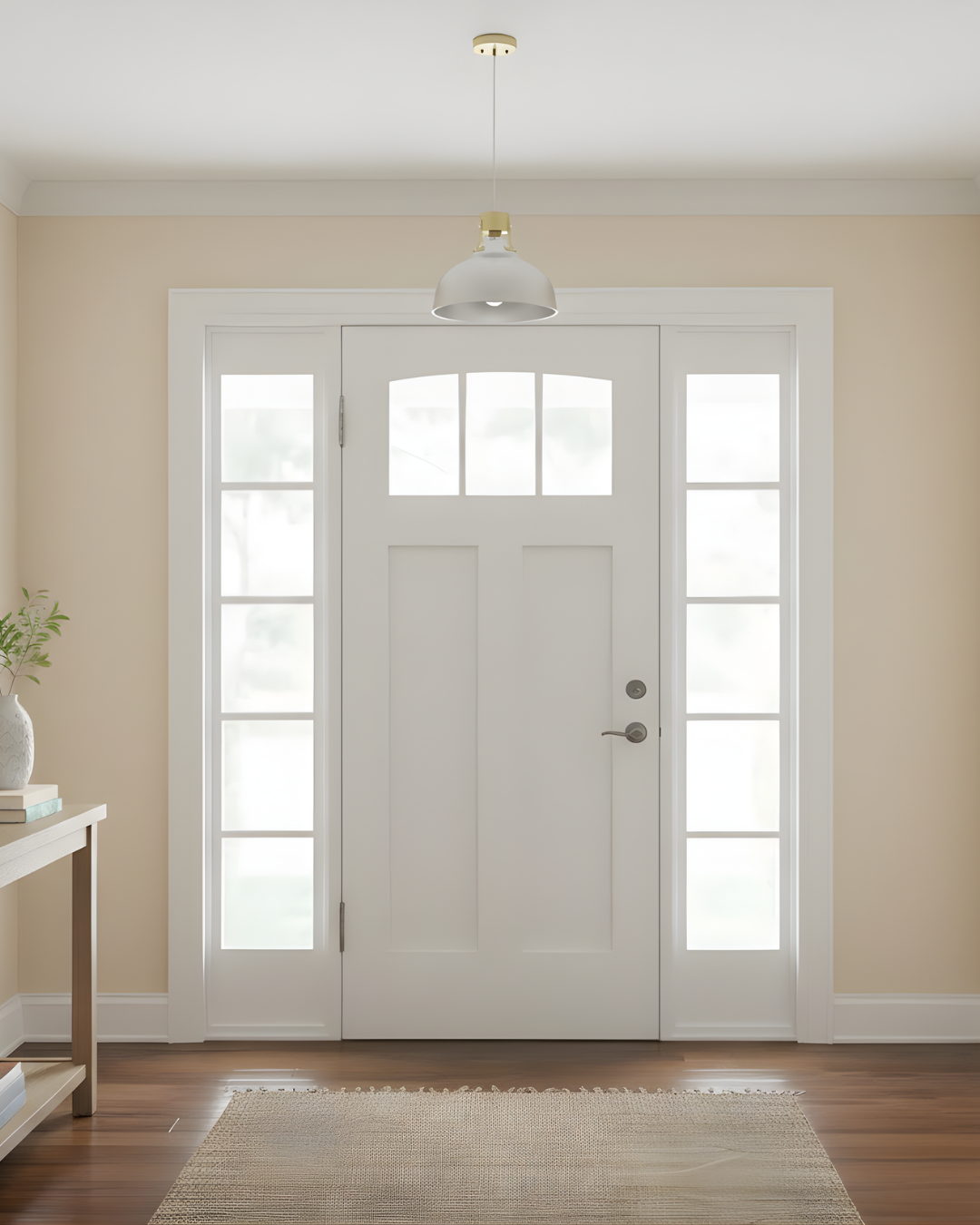 Vivio Octavia Steel Shade Pendant - Silver/Champagne Gold