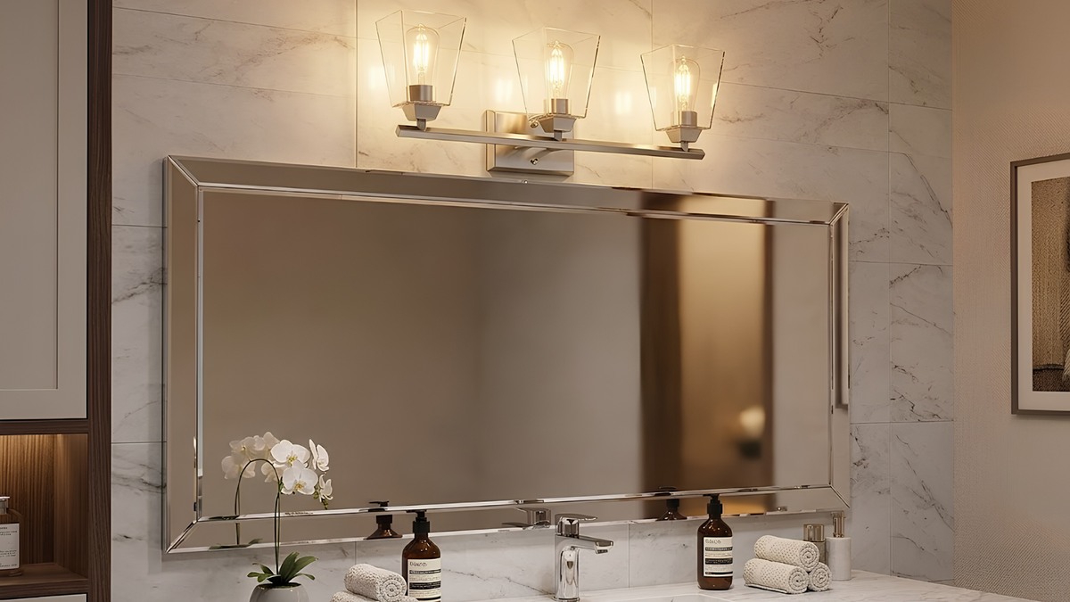 Vivio Blair  3-Light Clear Glass Vanity - NK