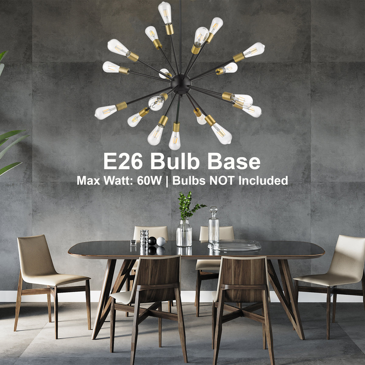 18-Light Odyssey Chandelier - Matte Gold