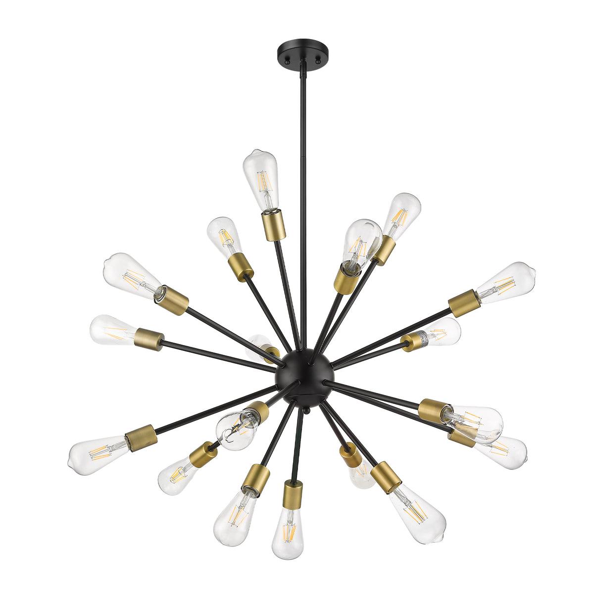 18-Light Odyssey Chandelier - Matte Gold