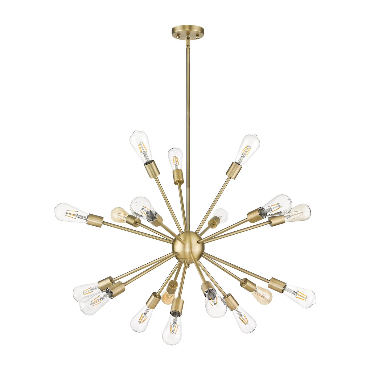 18-Light Odyssey Chandelier - Matte Gold