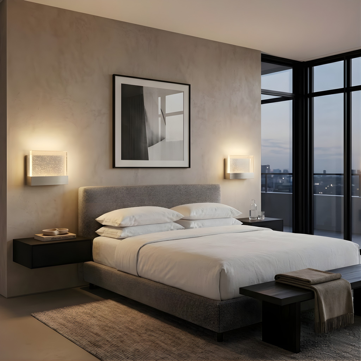 Vivio Calabria LED Rectangle Block Sconce - NK 15W 4000K