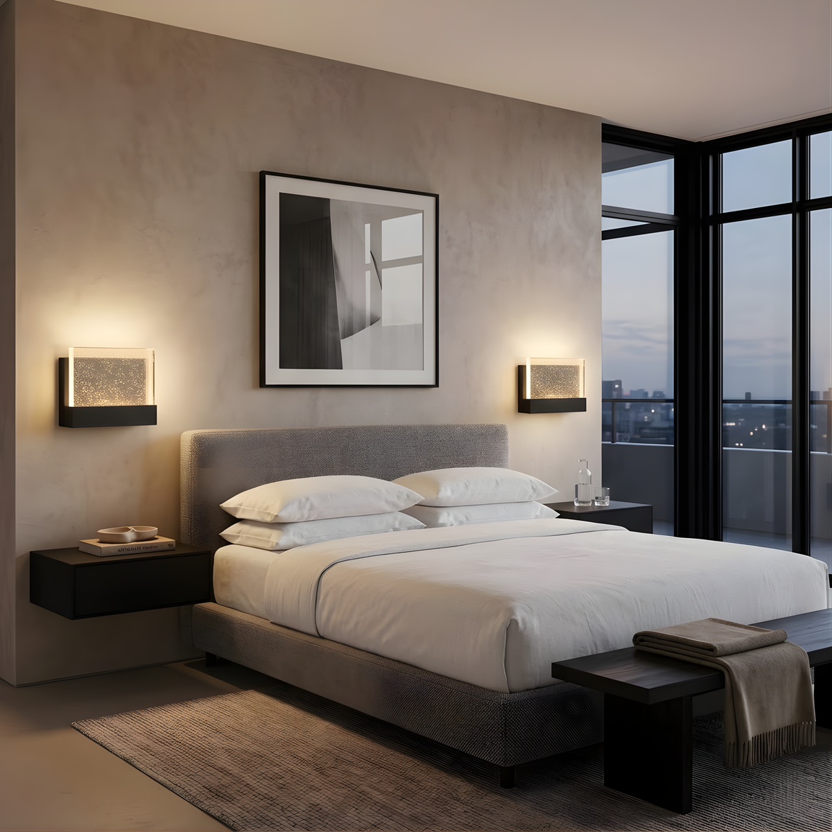 Vivio Calabria LED Rectangle Block Sconce - MB 15W 4000K