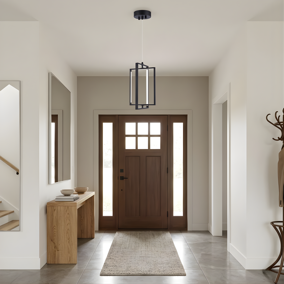 Vivio Modena LED Open Rectangle Pendant - MB 25W 4000K