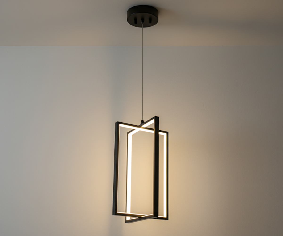 Vivio Modena LED Open Rectangle Pendant - MB 25W 4000K
