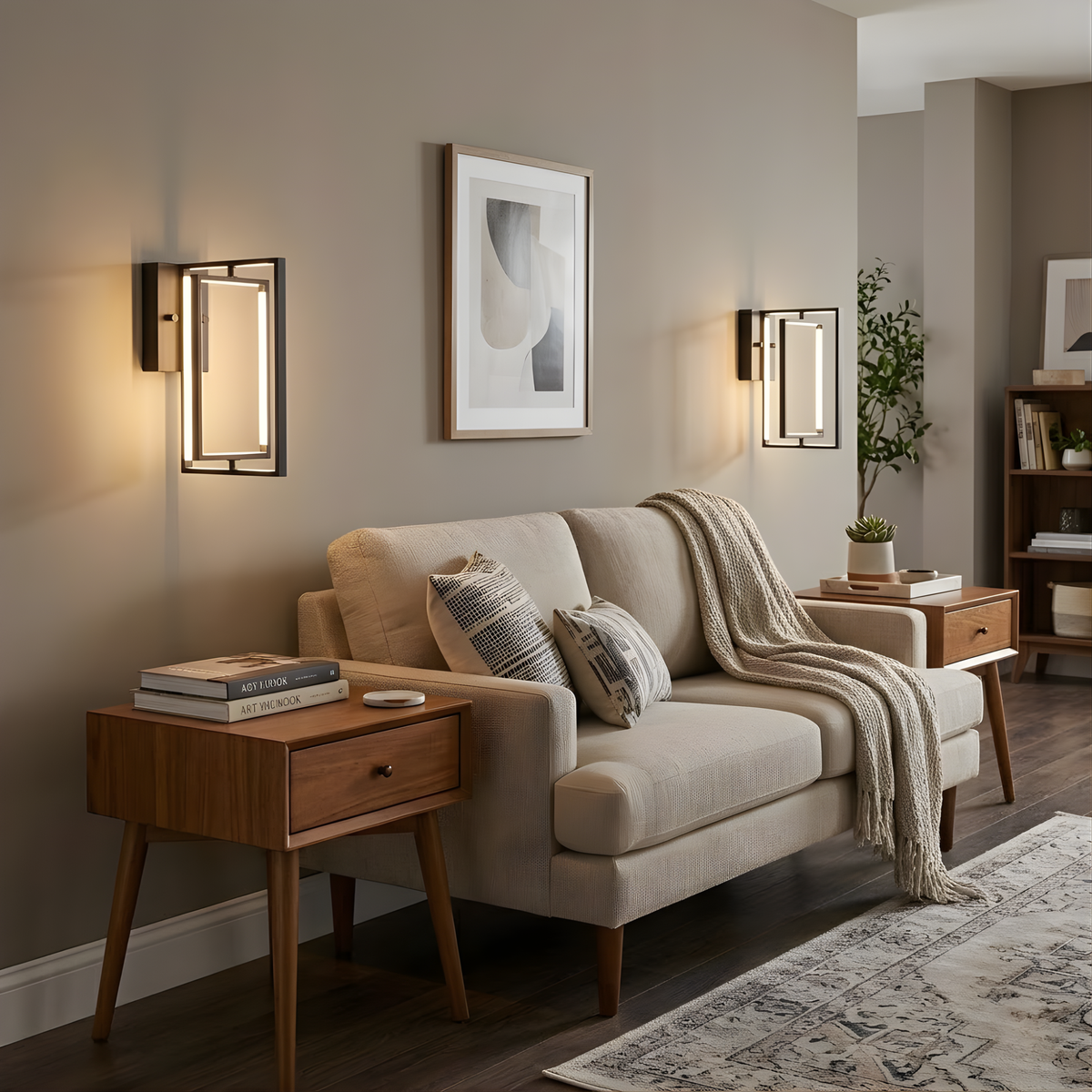 Vivio Modena LED Open Rectangle Sconce - MB 25W 4000K
