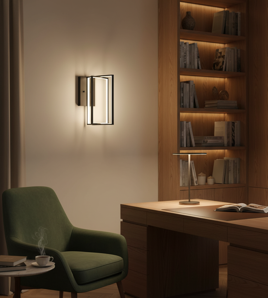Vivio Modena LED Open Rectangle Sconce/Coach - MB 25W 4000K