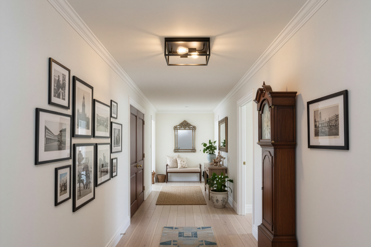 Vivio Vincent 2-Light Open Square Ceiling Mount - MB
