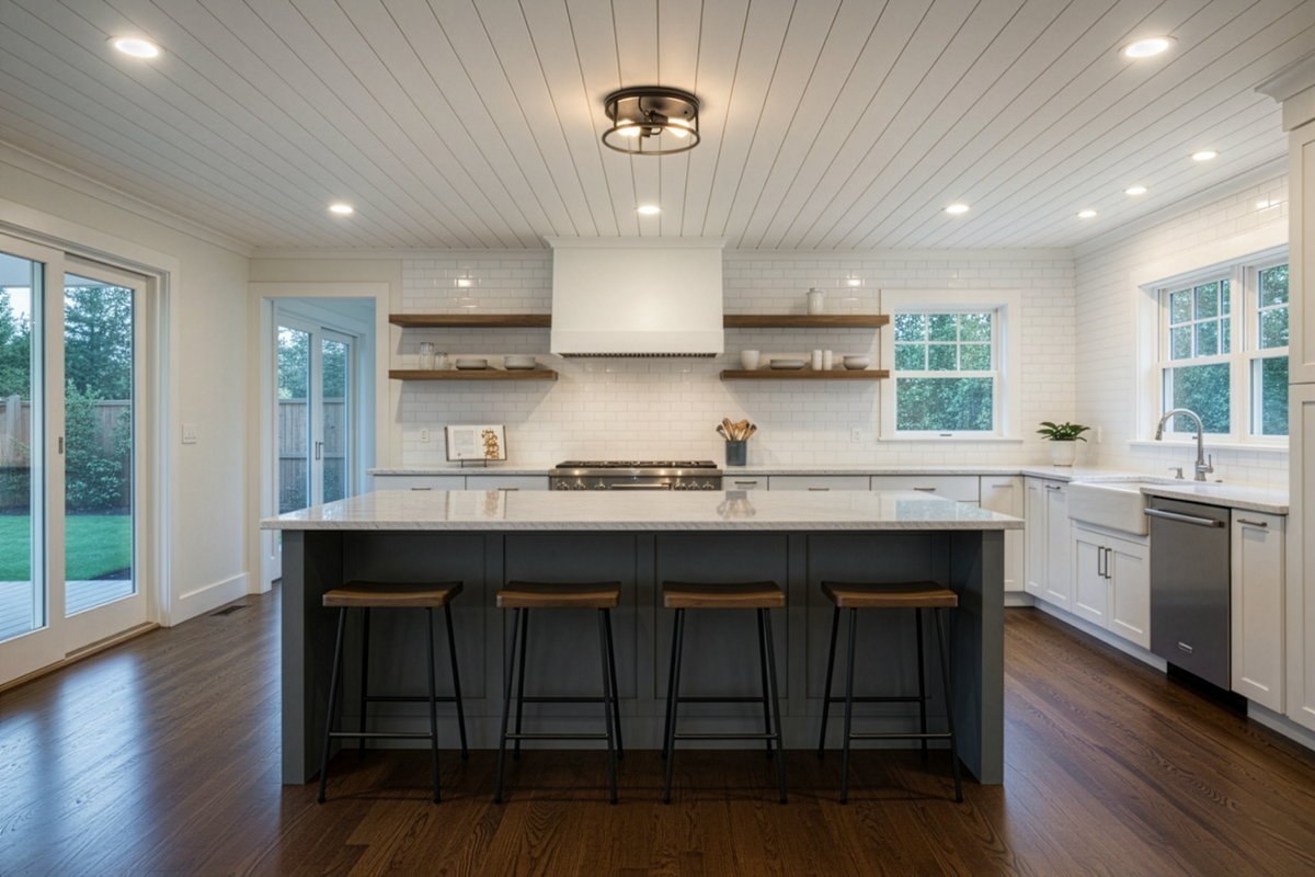 Vivio Edward 2-Light Round Open Ceiling Mount - MB