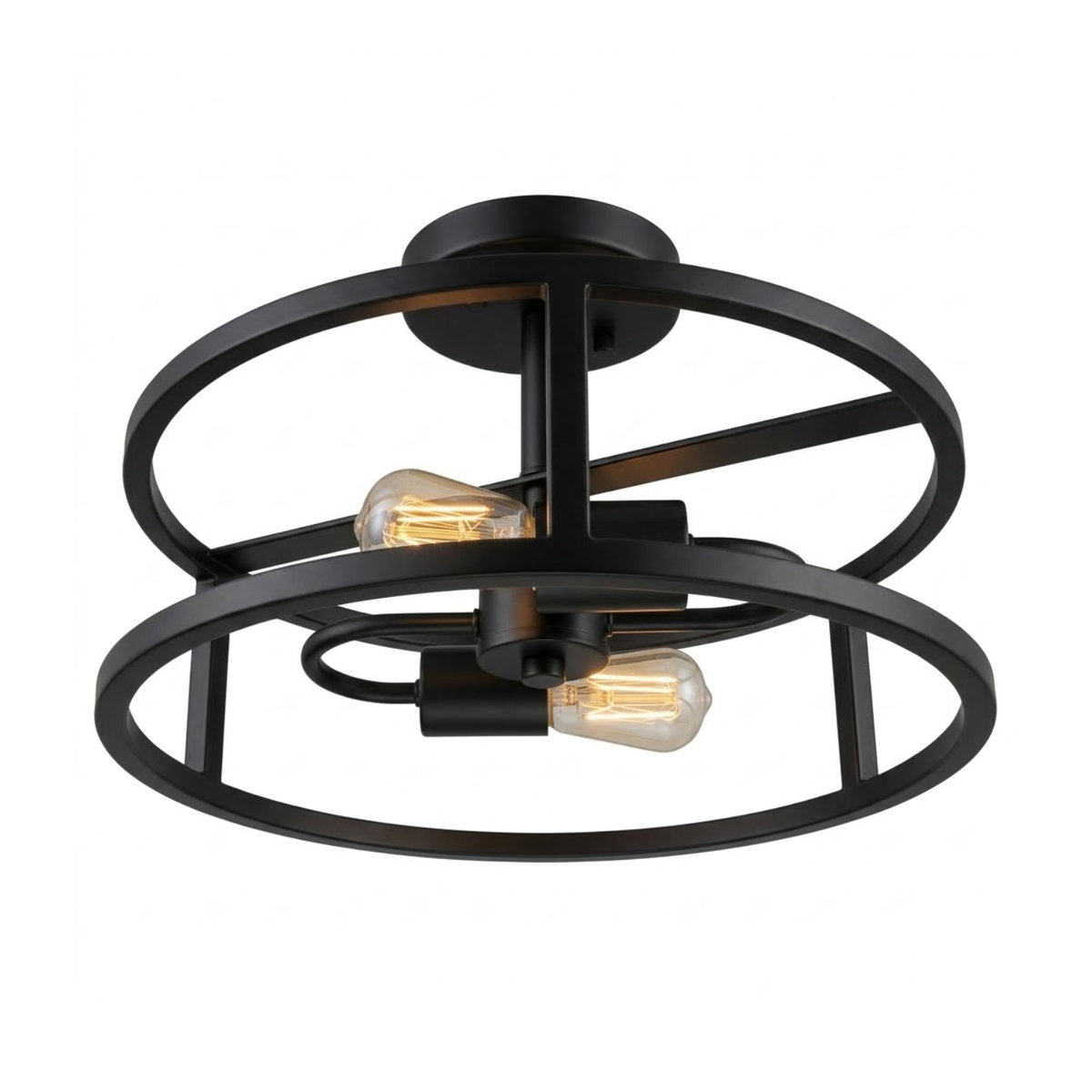 Vivio Charles 2-Light Round Open Dual Mount - MB