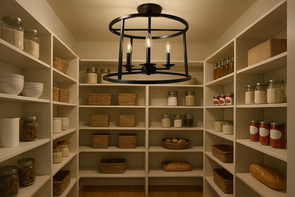 Vivio Alfred 3-Light Round Open Semi-Flush Mount - MB