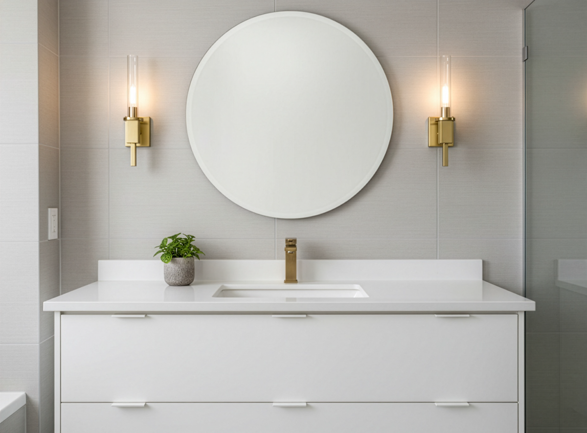 Vivio Roma 1-Light Clear Tube Glass Sconce - CG T10 8.5W LED 4K Lamps Included