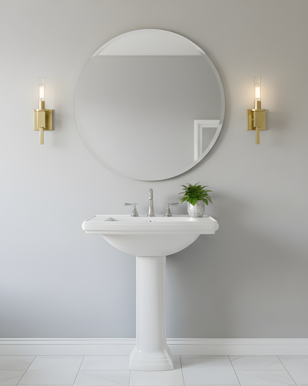 Vivio Roma 1-Light Clear Tube Glass Sconce - CG T10 8.5W LED 4K Lamps Included
