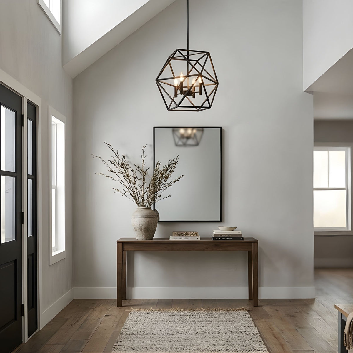 Vivio Solano 4-Light 20" Geometric Pendant - MB