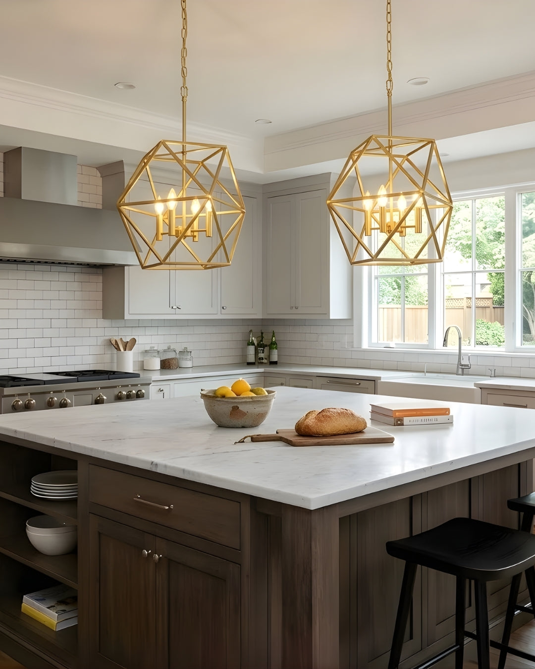 Vivio Solano 4-Light 20" Geometric Pendant - MB