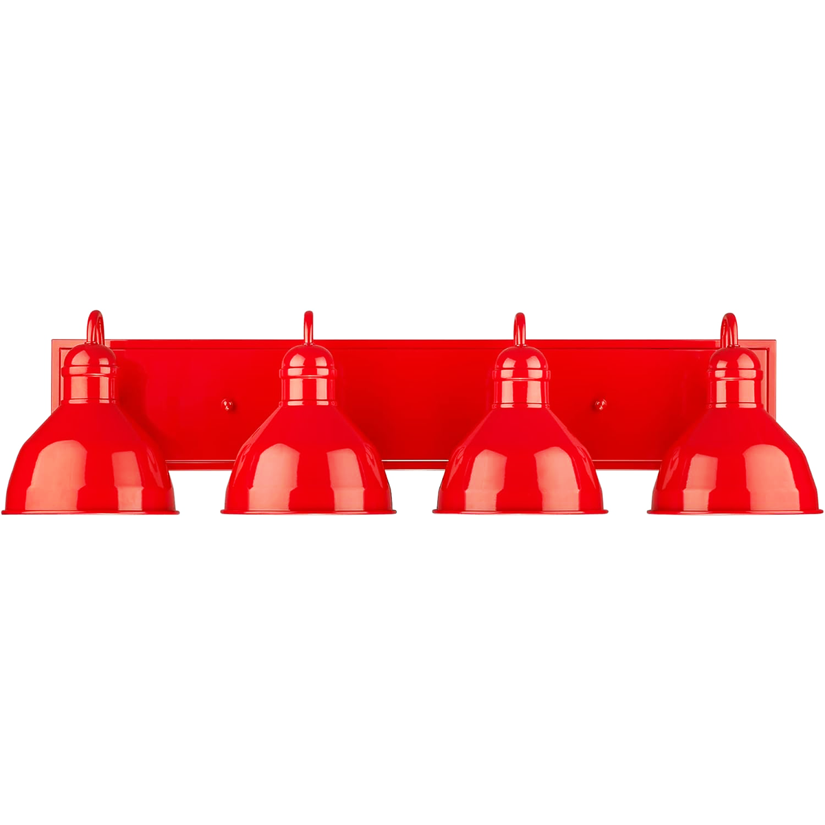 GIA Modern Bath Wide Barn Sconce- Red