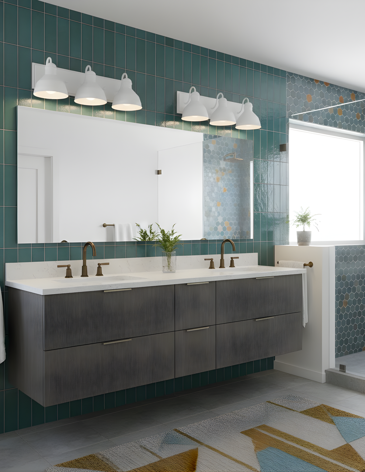 Vivio Gia 3-Light Vanity - Glossy White