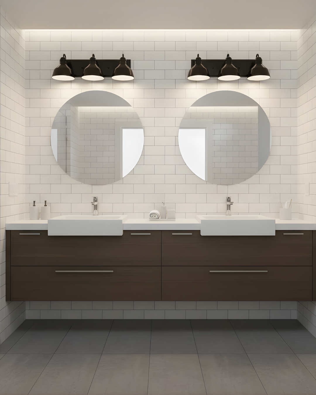 Vivio Gia 3-Light Vanity - Glossy Black