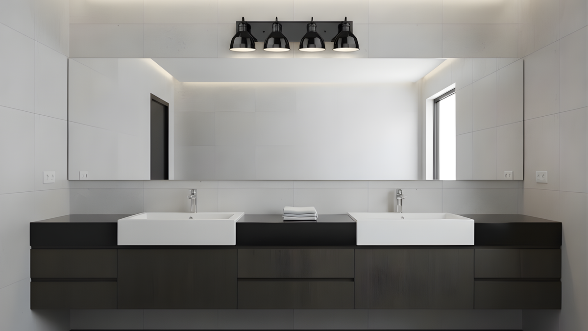 Vivio Gia 3-Light Vanity - Glossy Black