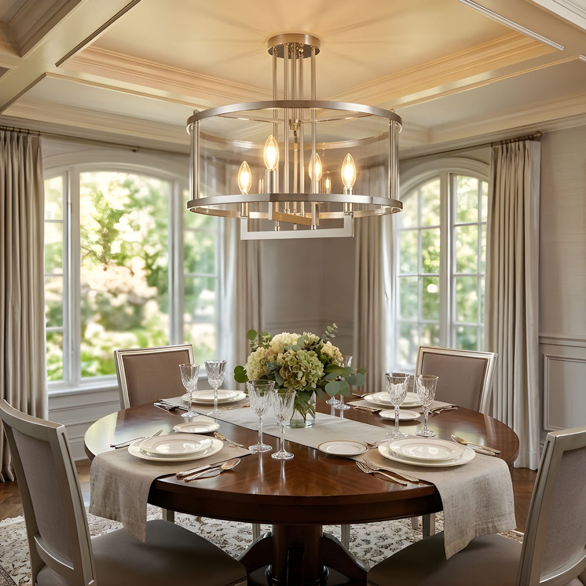 Ravenna 4-Light Semi Flush Mount - NK