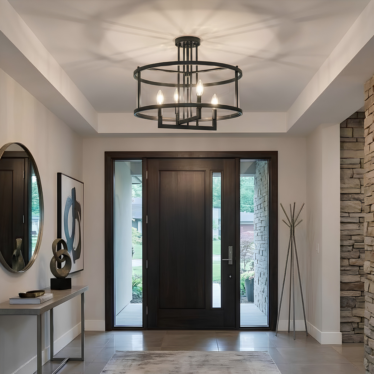 Ravenna 4-Light Semi Flush Mount - NK