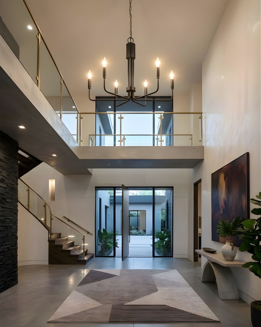 Vivio Alph 6-Light Flat Bottom Chandelier - MB(E12)