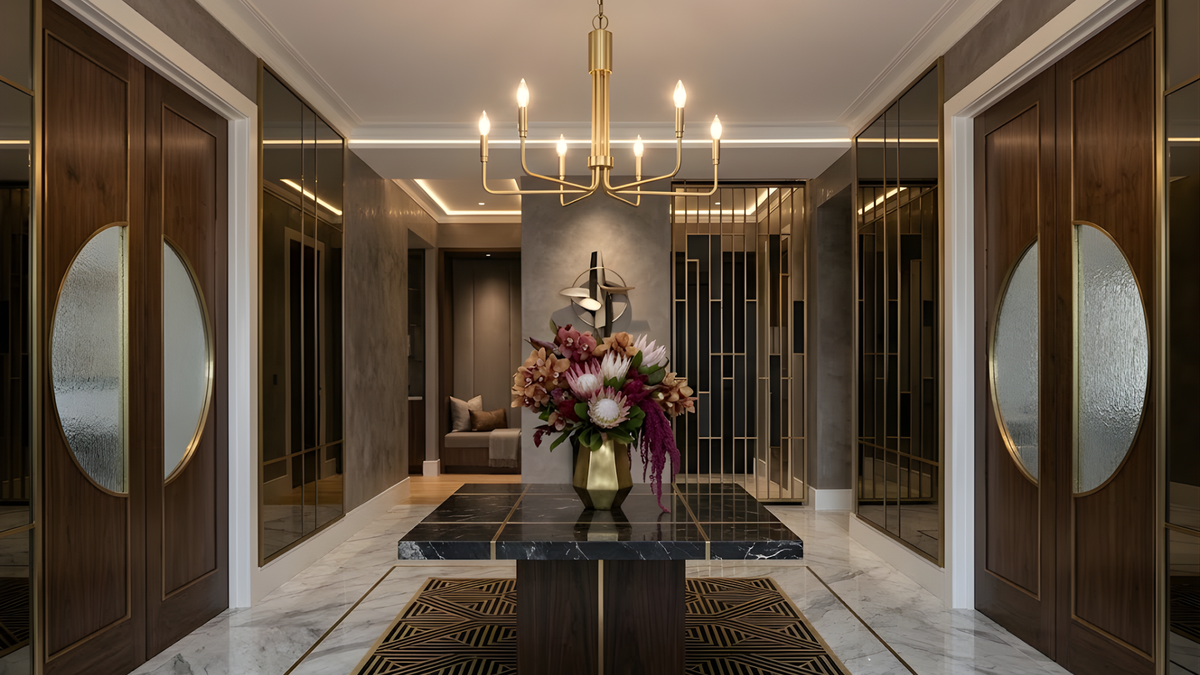 Vivio Alph 6-Light Flat Bottom Chandelier - MB(E12)