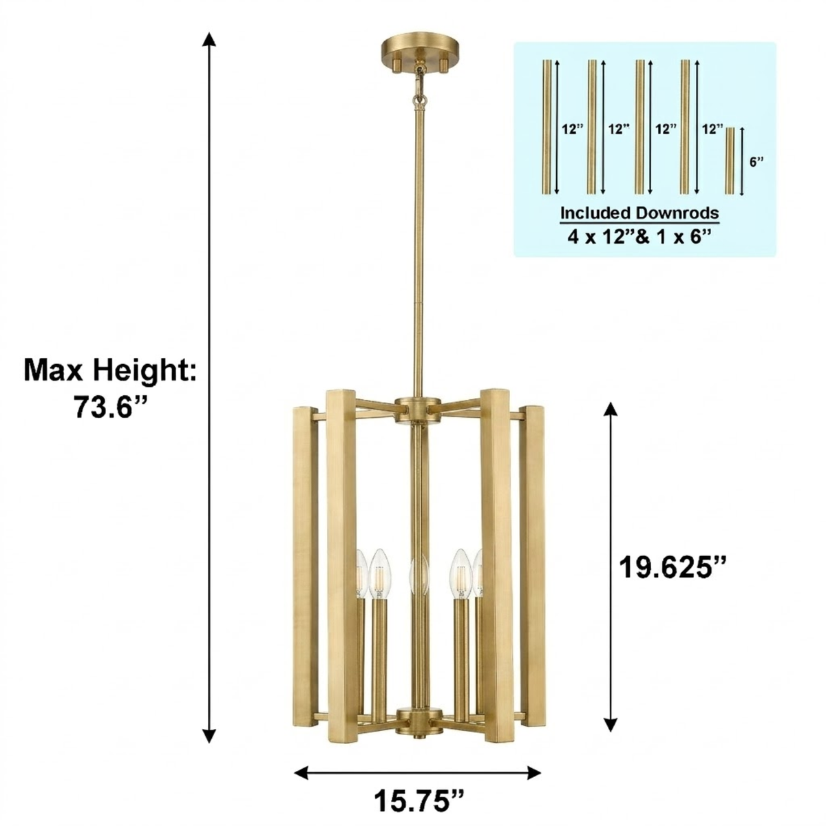 Vivio Samara 5-Light Pendant - BB
