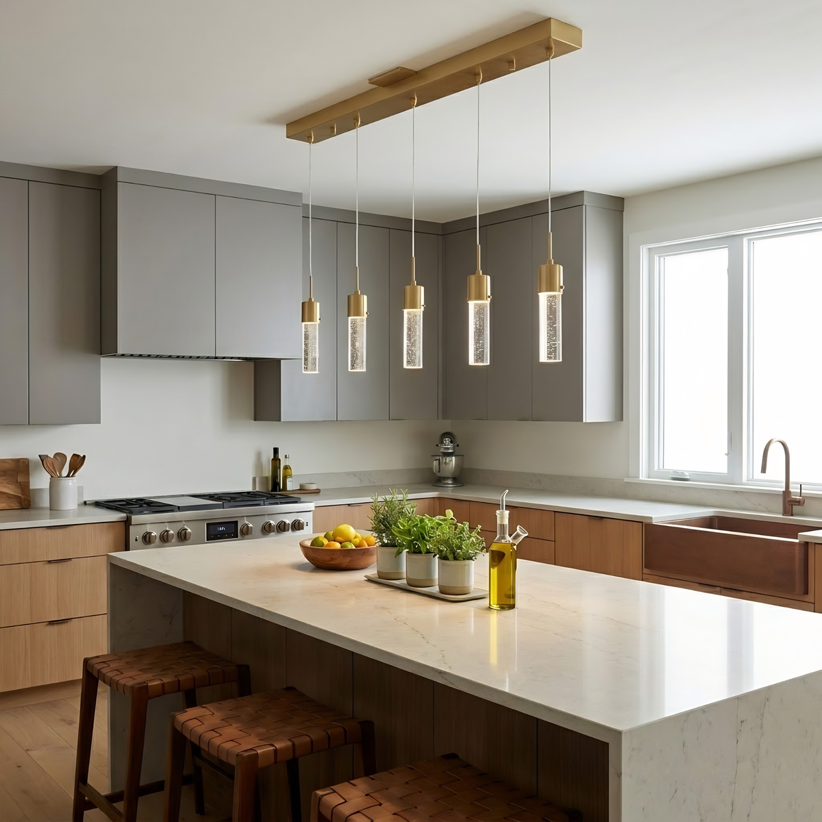Vivio Soffi 5-Light Linear Pendant - BB