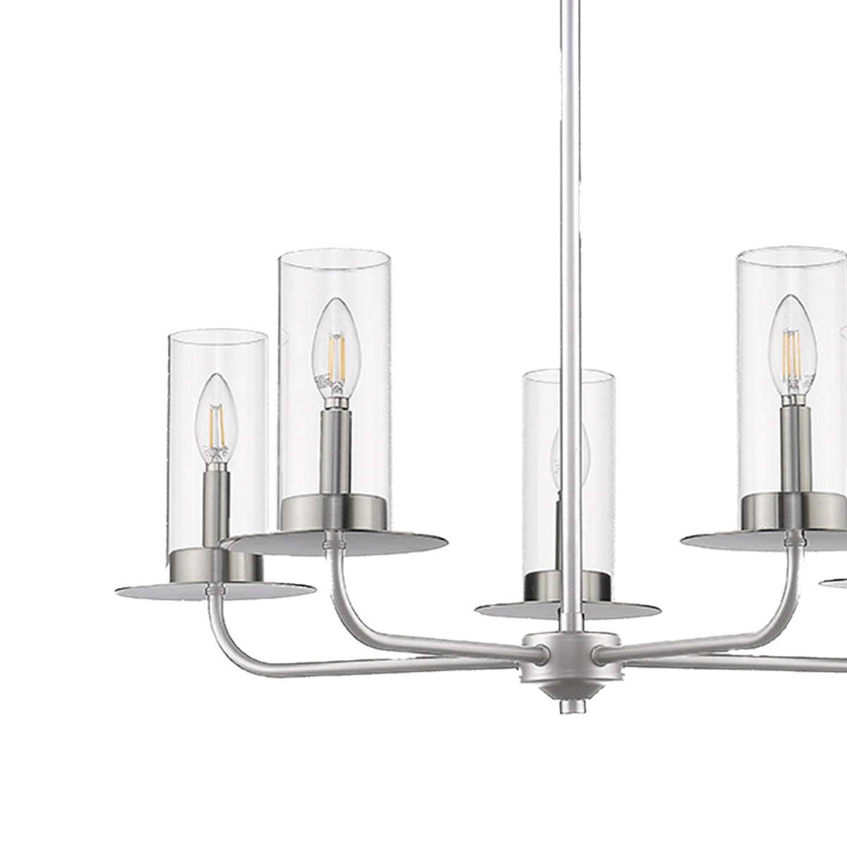 nickel chandelier vivio lighting