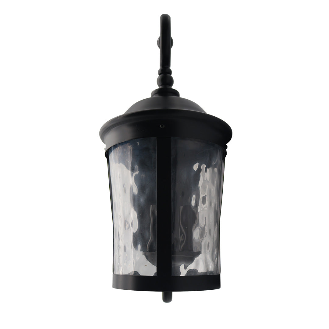 CL-H20-MB - Capital Medium Upgrade Matte Black Coach Light w/Clear Water Glass