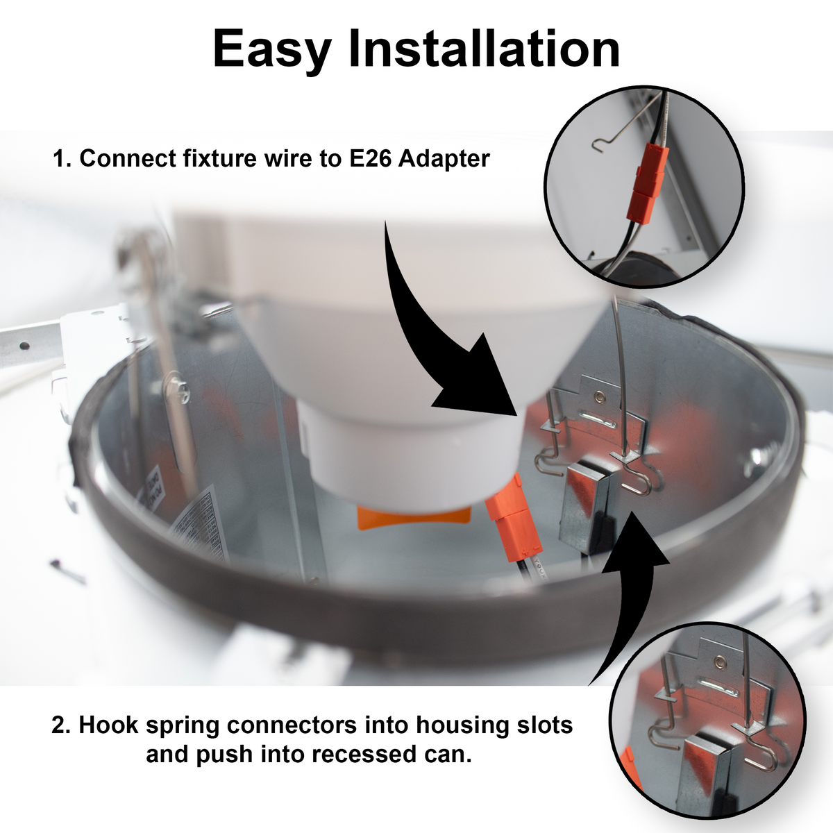 recessed lighting led easy installtion