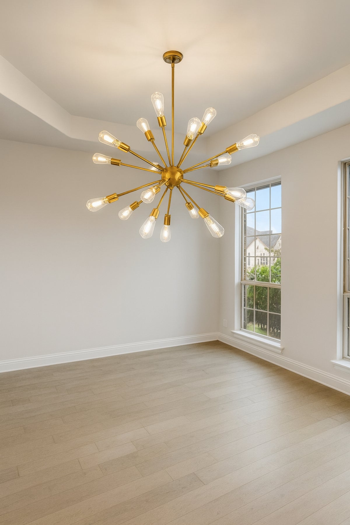 18-Light Odyssey Chandelier - Matte Gold