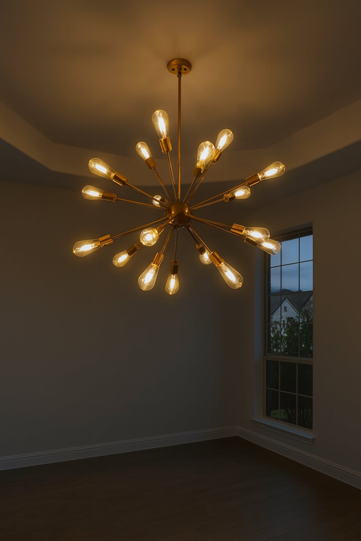 18-Light Odyssey Chandelier - Matte Gold