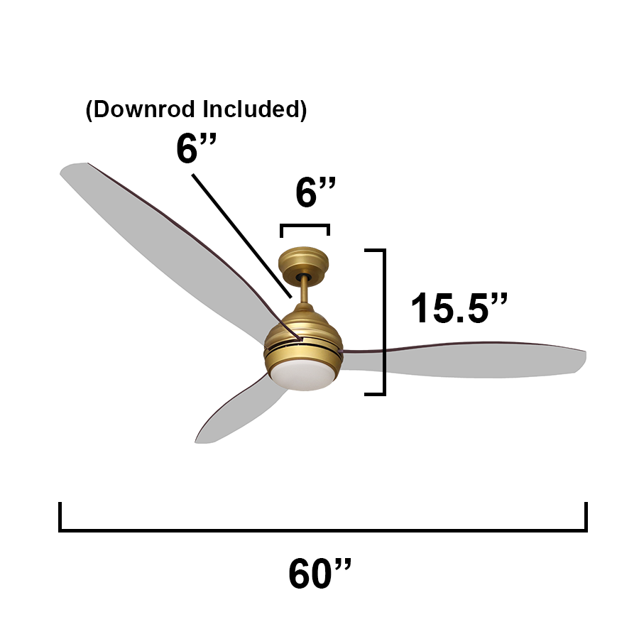 modern rustic ceiling fan 60 inch